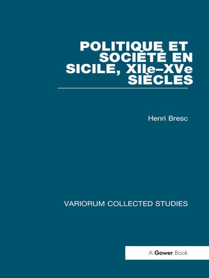 cover image of Politique et Société en Sicile, XIIe-XVe Siécles